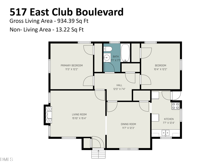 517 E Club Boulevard, Durham, NC 27704 - #2