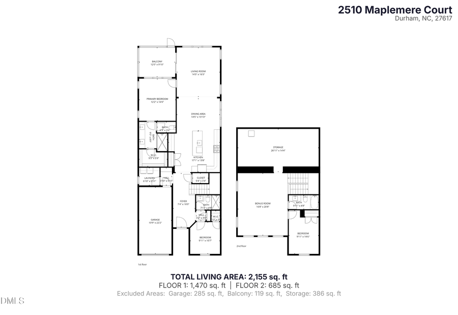 2510 Maplemere Court, Durham, NC 27703 - #2