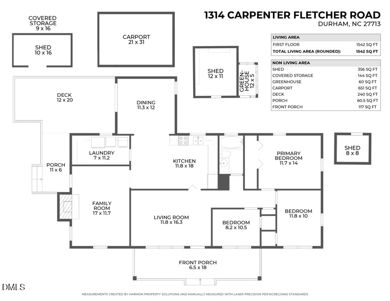 1314 Carpenter Fletcher Road, Durham, NC 27713 - #2
