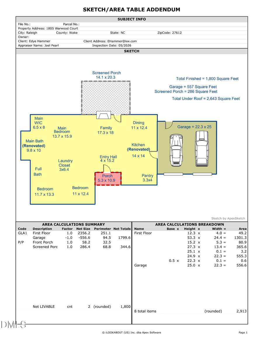 1805 Warwood Court, Raleigh, NC 27612 - #2