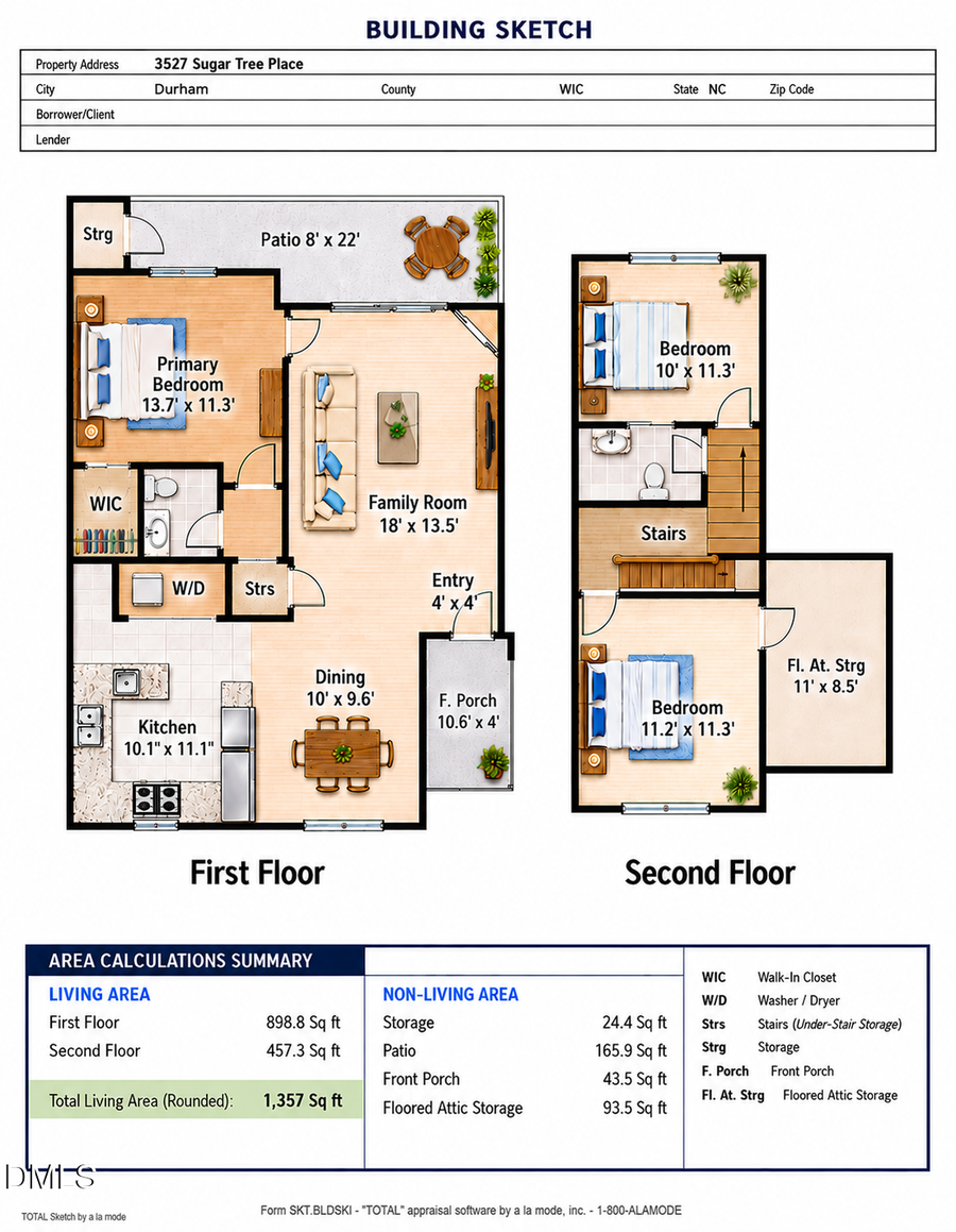 3527 Sugar Tree Place, Durham, NC 27713 - #2