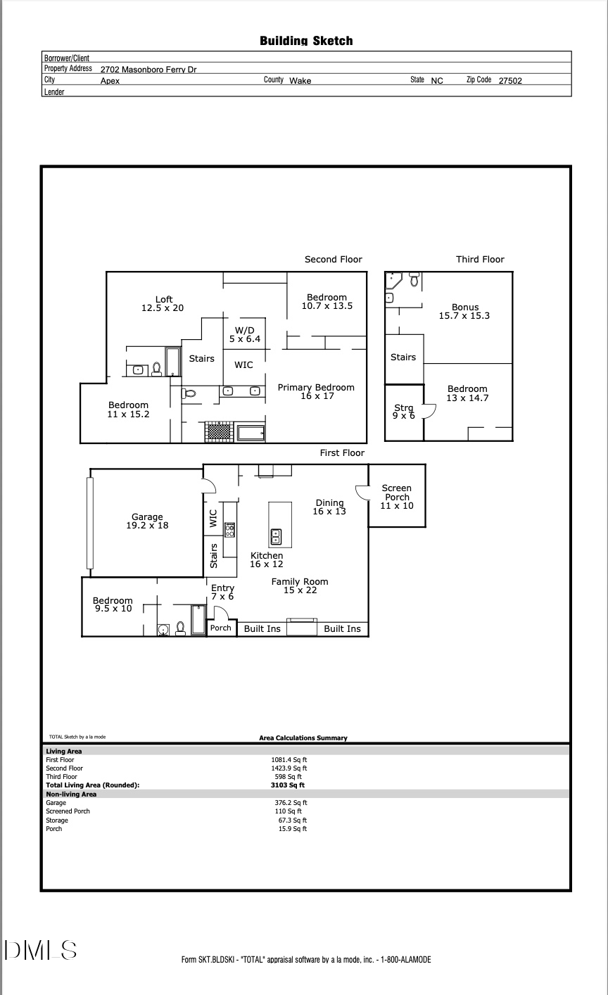 2702 Masonboro Ferry Drive, Apex, NC 27502 - #2