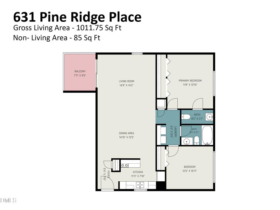 631 Pine Ridge Place, Raleigh, NC 27609 - #2