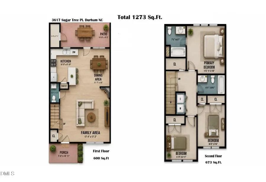 3617 Sugar Tree Place, Durham, NC 27713 - #2