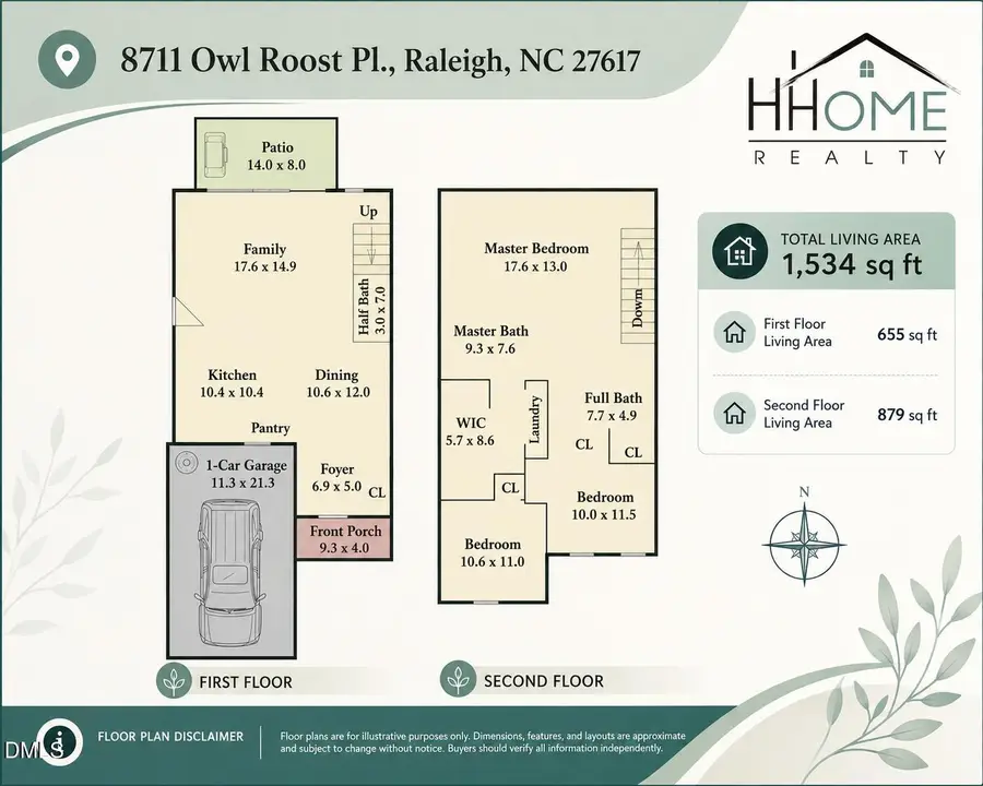 8711 Owl Roost Place, Raleigh, NC 27617 - #3