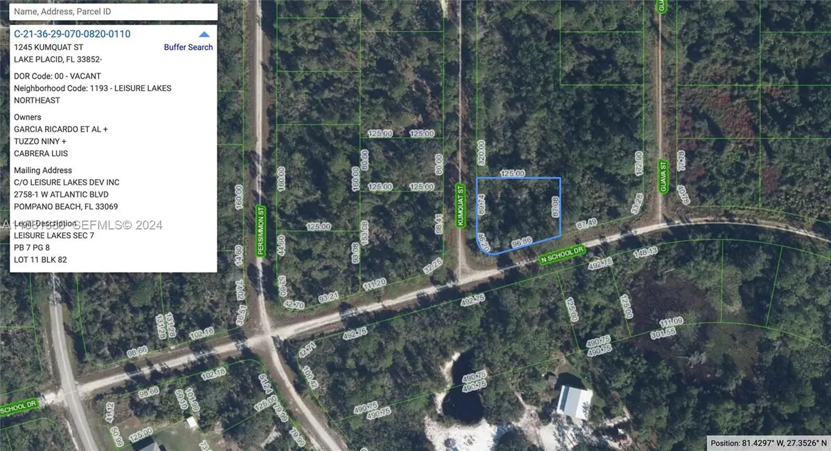1245 Kumquat Street, Lake Placid, FL 33852 - #1