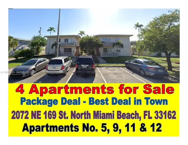 2072 NE 169th Street #9, 11, 12 & 5, North Miami Beach, FL 33162