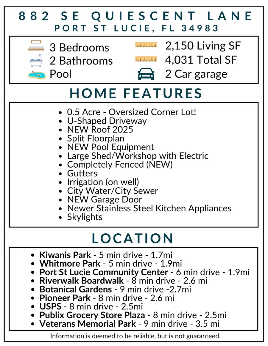 882 SE Quiescent Lane, Port Saint Lucie, FL 34983 - #2