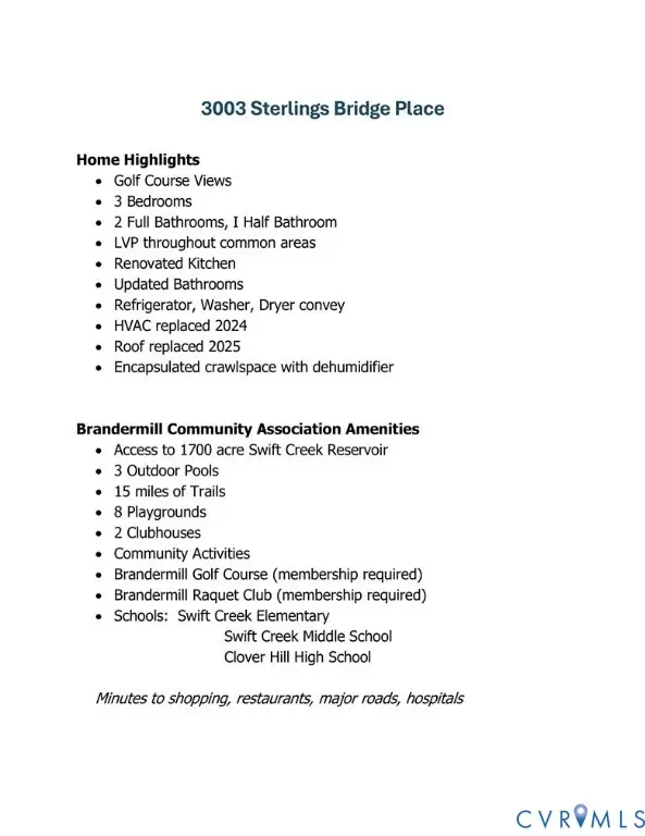 3003 Sterlings Bridge Place, Midlothian, VA 23112 - #3