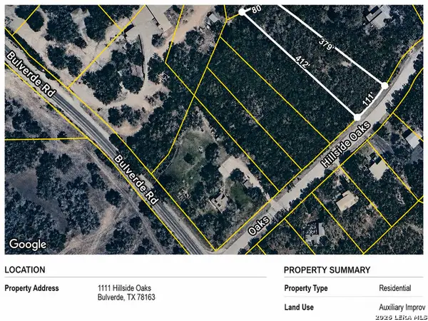 1111 Hillside Oaks, Bulverde, TX 78163