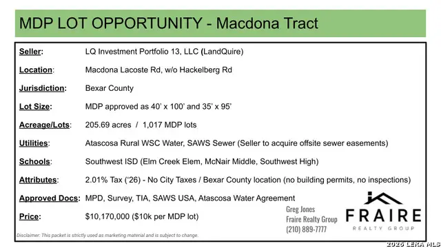 12214 Macdona Lacoste, San Antonio West, TX 78002 - #3