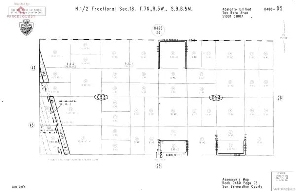 00 None #N 1/2 SW 1/4 SE 1/4 NE 1/4 SEC 18 TP 7N R 5W, Adelanto, CA 92301