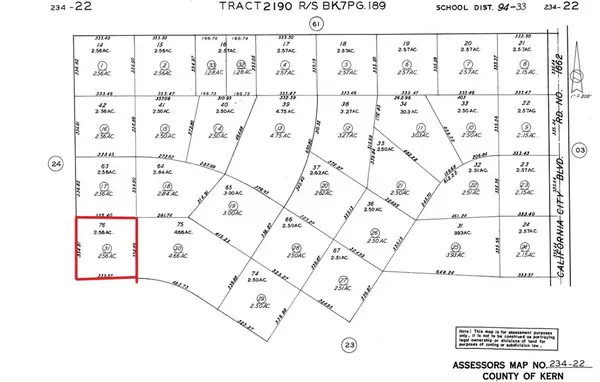 0 Dana Drive And Arguello Street, California City, CA 93501