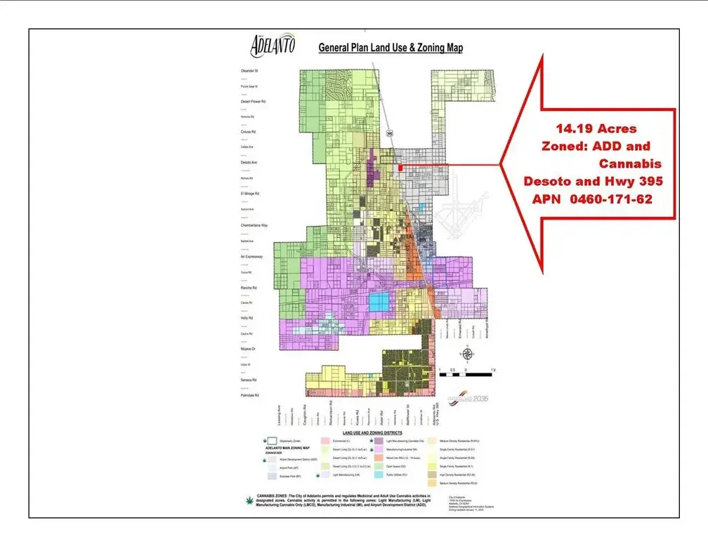 0 Desoto & Hwy 395 - 14.19ac, Adelanto, CA 92301 - Image #1