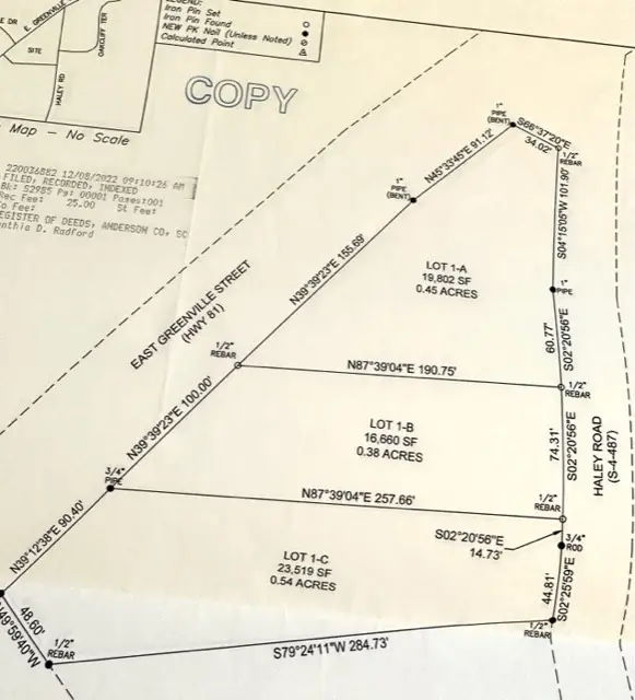Lot 1-B Greenville Street, Anderson, SC 29621 - #2
