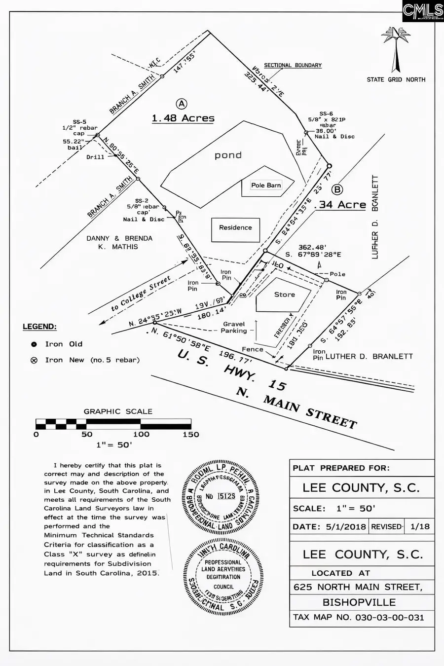 625 N Main Street, Bishopville, SC 29010 - #3