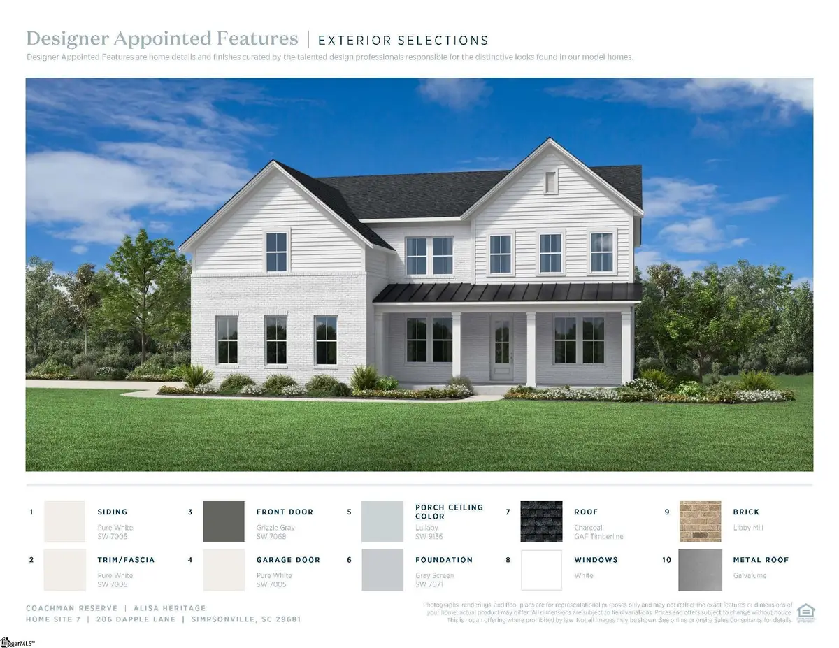 215 Dapple Lane #Lot 7 Alisa Heritage, Simpsonville, SC 29681 - #1