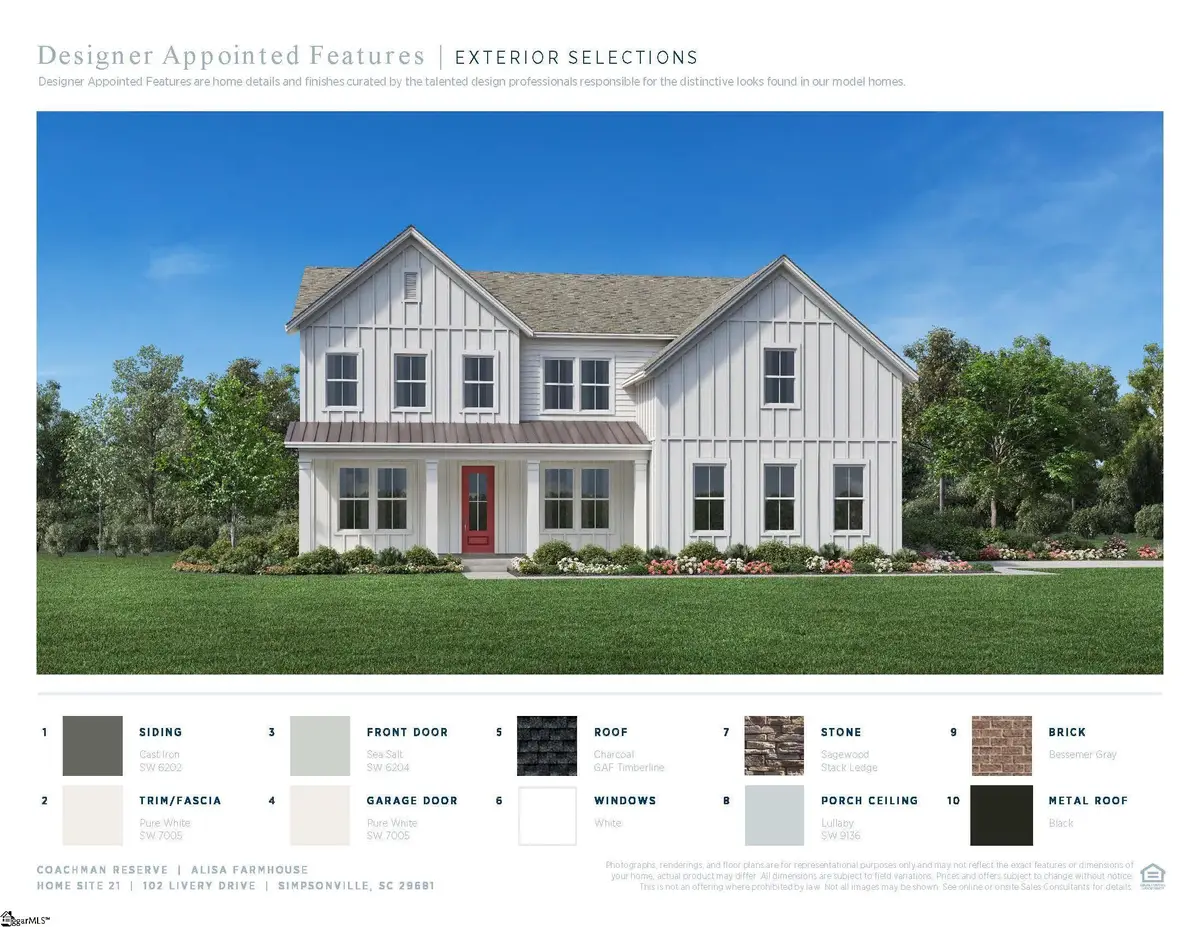 102 Livery Drive #Lot 21 Alisa Farmhouse, Simpsonville, SC 29681 - #1