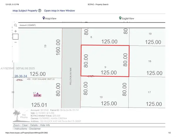 133 Hillcock Ave Nw, Palm Bay, FL 32907