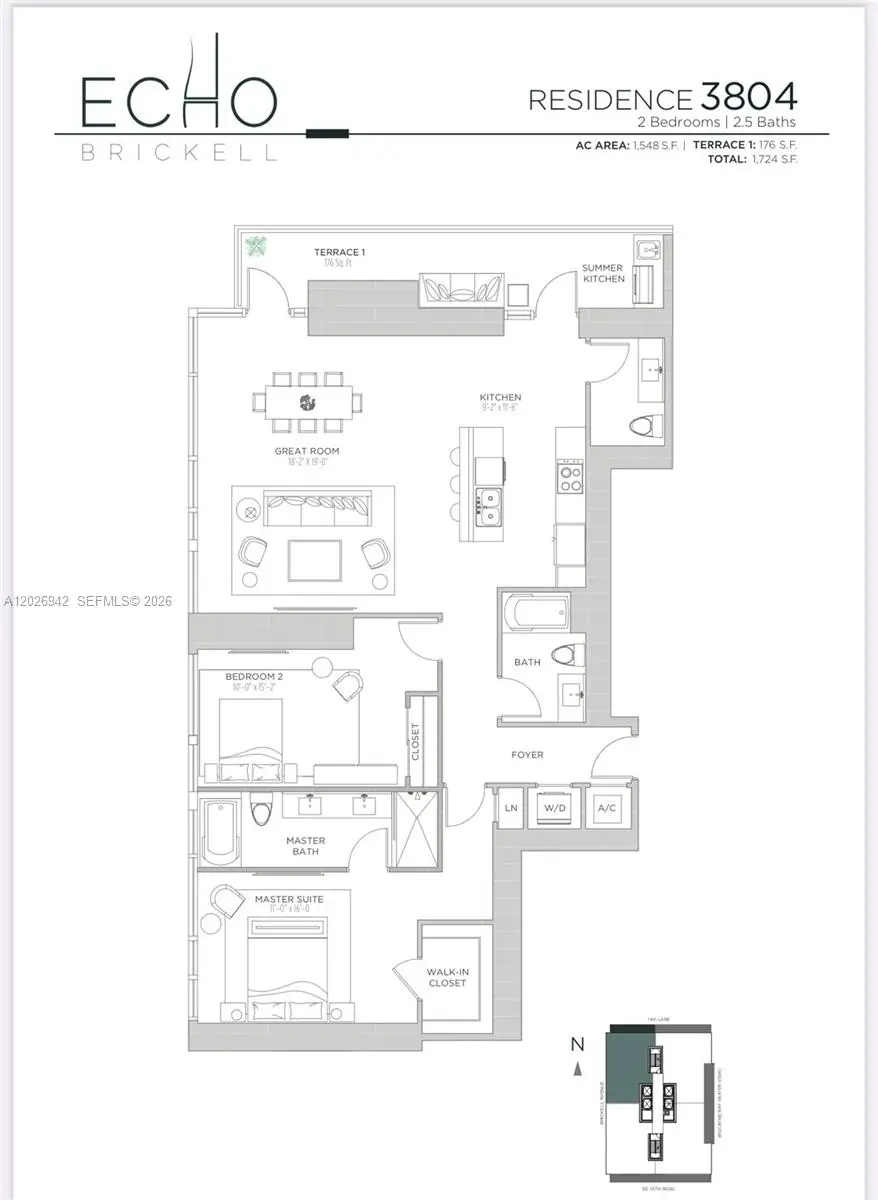 1451 Brickell Ave #3804, Miami, FL 33131 - #3
