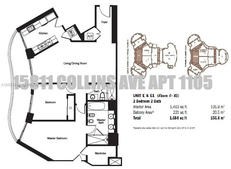 15811 Collins Ave #1105, Sunny Isles Beach, FL 33160 - #2