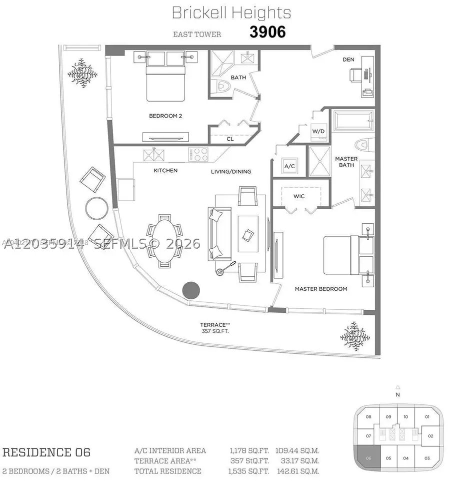 45 SW 9th St #3906, Miami, FL 33130 - #3