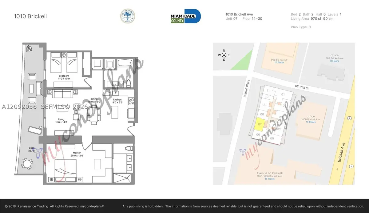 1010 Brickell Ave #2907, Miami, FL 33131 - #1