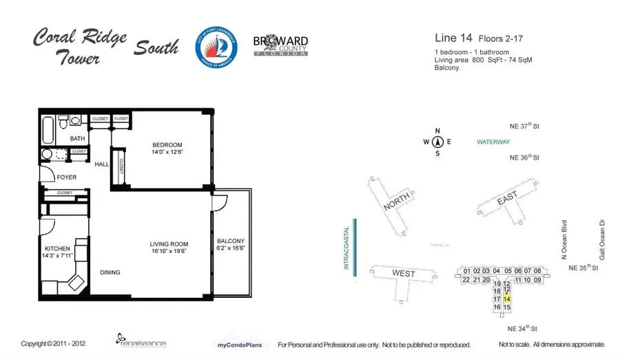 3333 NE 34th Street #1214, Fort Lauderdale, FL 33308 - #3