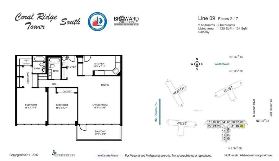 3333 NE 34th Street #709, Fort Lauderdale, FL 33308 - #3