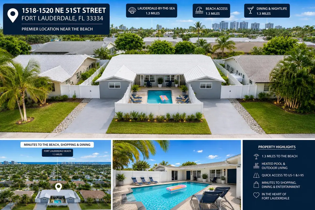 1518-1520 NE 51st Street, Fort Lauderdale, FL 33334 - #1