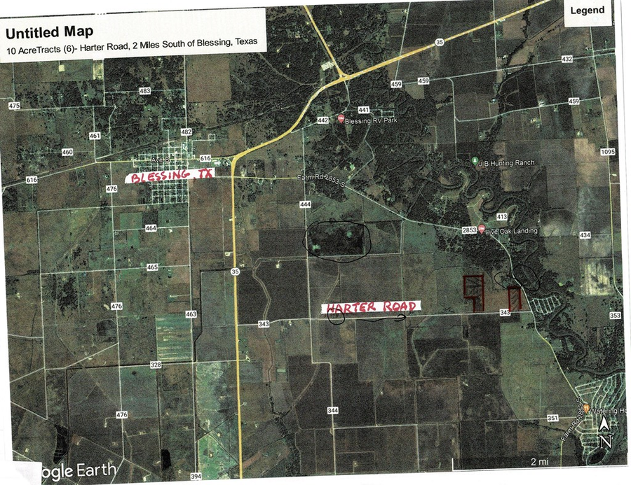 REDUCED 0 Harter Road ( CR 343 ), Blessing, TX 77419 - Image #2