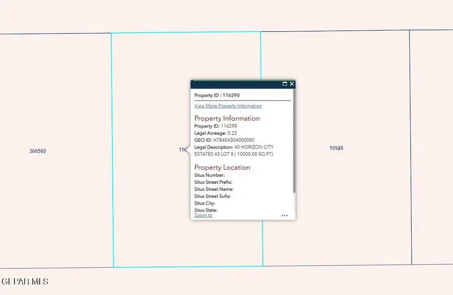 PN-116290 40 Horizon City Estates Lot 8, Horizon City, TX 79928 - #2