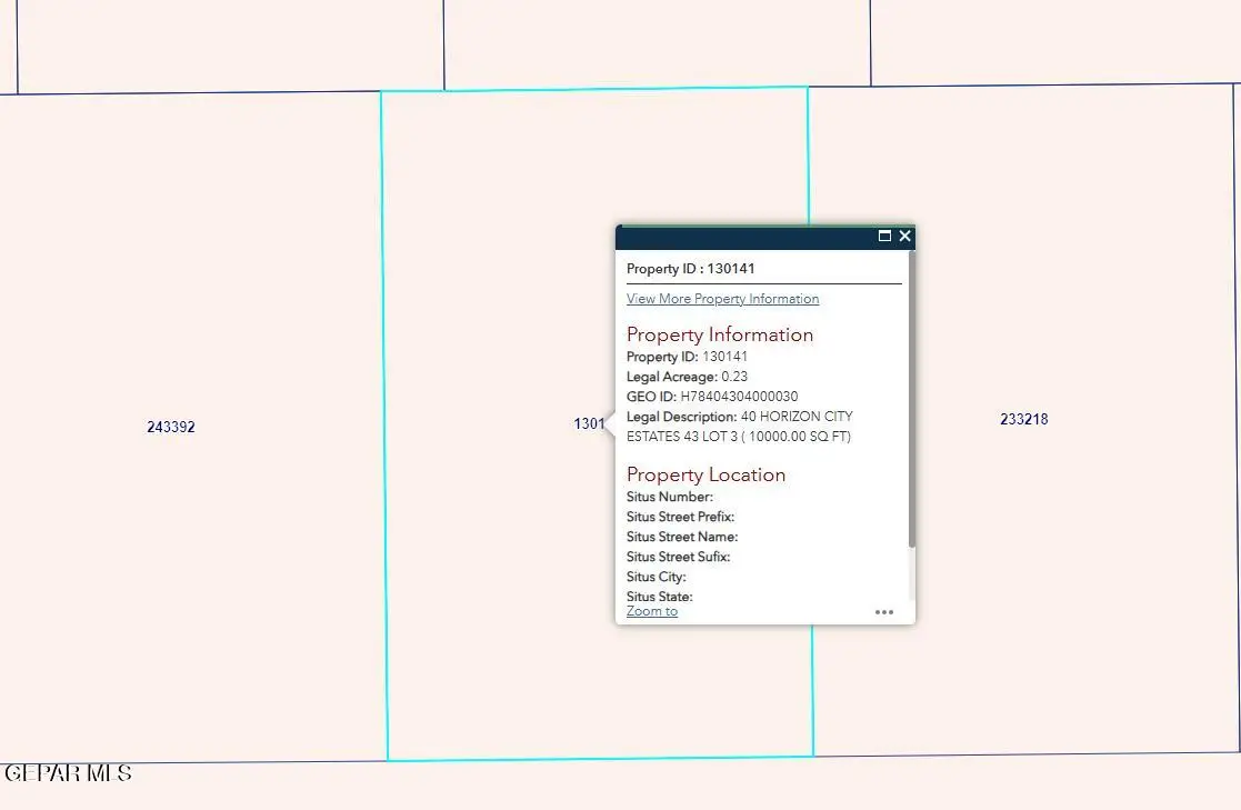 PN-130141 40 Horizon City Estates Lot 3, Horizon City, TX 79928 - #1