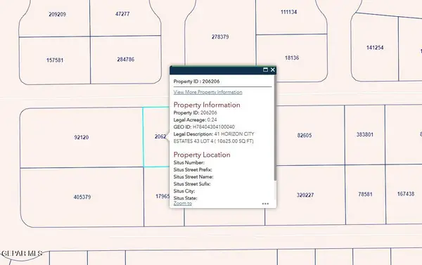PN-206206 41 Horizon City Estates Lot 4, Horizon City, TX 79928