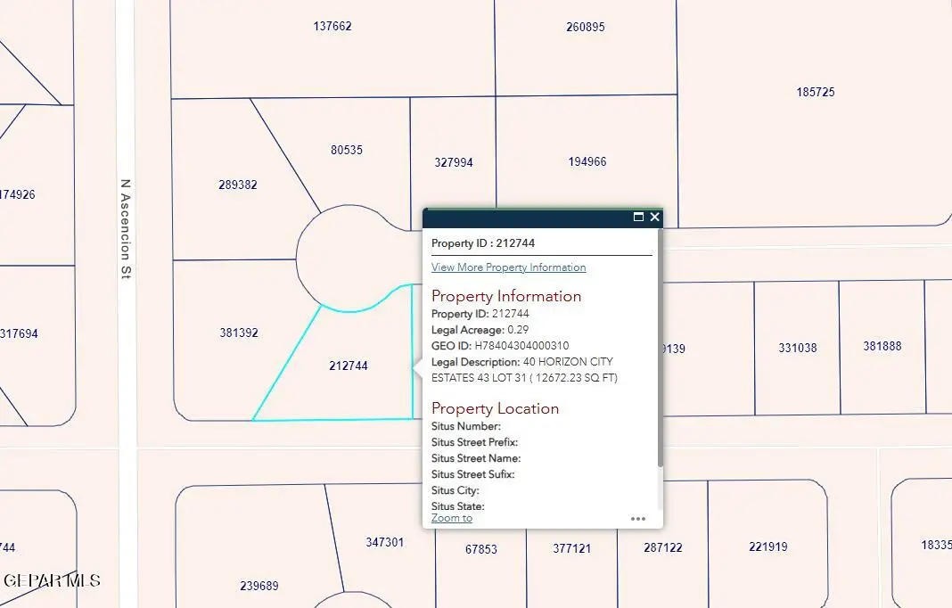 PN-212744 40 Horizon City Estates Lot 31, Horizon City, TX 79928 - #1