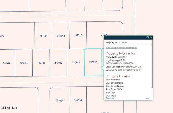 PN-233218 40 Horizon City Estates Lot 2, Horizon City, TX 79928