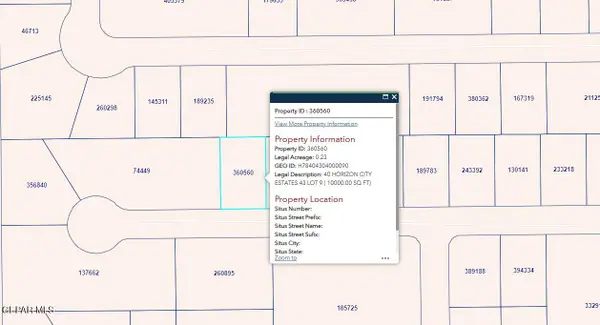 PN-360560 40 Horizon City Estates Lot 9, Horizon City, TX 79928