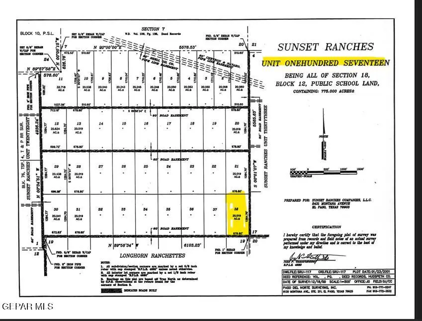 12 SEC 18 Psl Sunset Ranches #117 Lot 38, Fabens, TX 79838 - #2