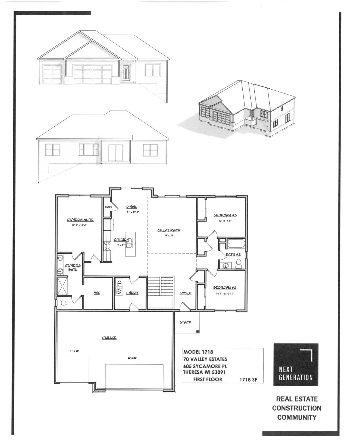 605 Sycamore Pl, Theresa, WI 53091 - Image #1