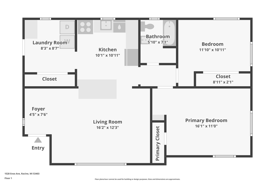 1528 Enos AVENUE, Mount Pleasant, WI 53403 - Image #2