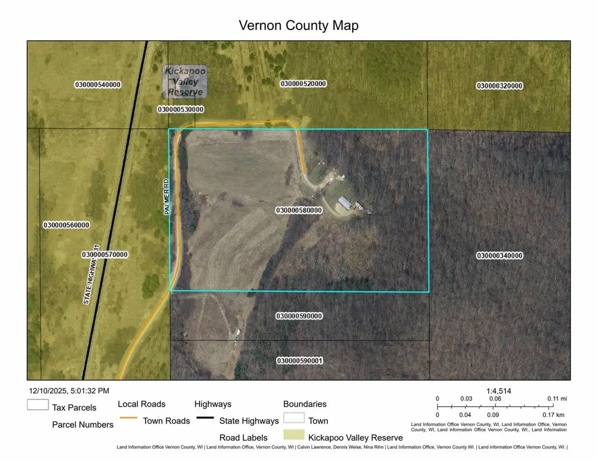 0 PALMER ROAD, La Farge, WI 54639 - Image #1