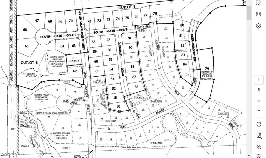 Lt 80 GLENDALE ROAD, Fredonia, WI 53021 - #3