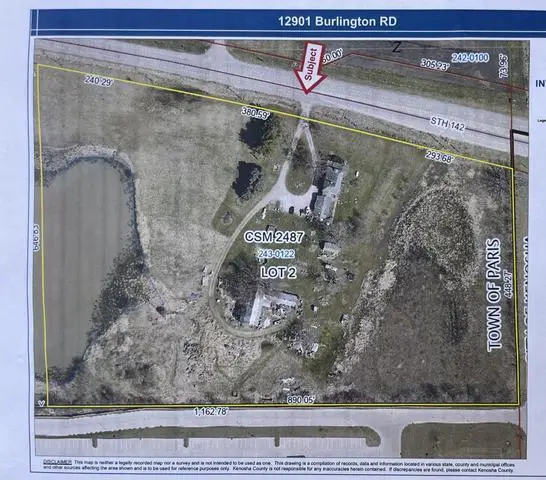 12901 BURLINGTON ROAD, Paris, WI 53144 - #1