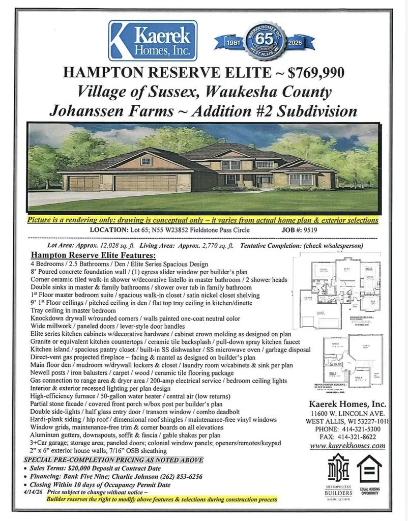 N55W23852 FieldStone Pass CIRCLE, Sussex, WI 53089 - #2