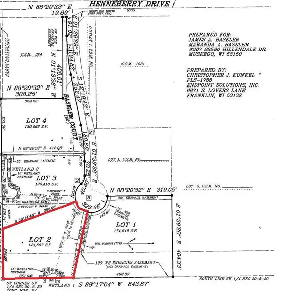 Lt2 BASELER COURT, Muskego, WI 53150