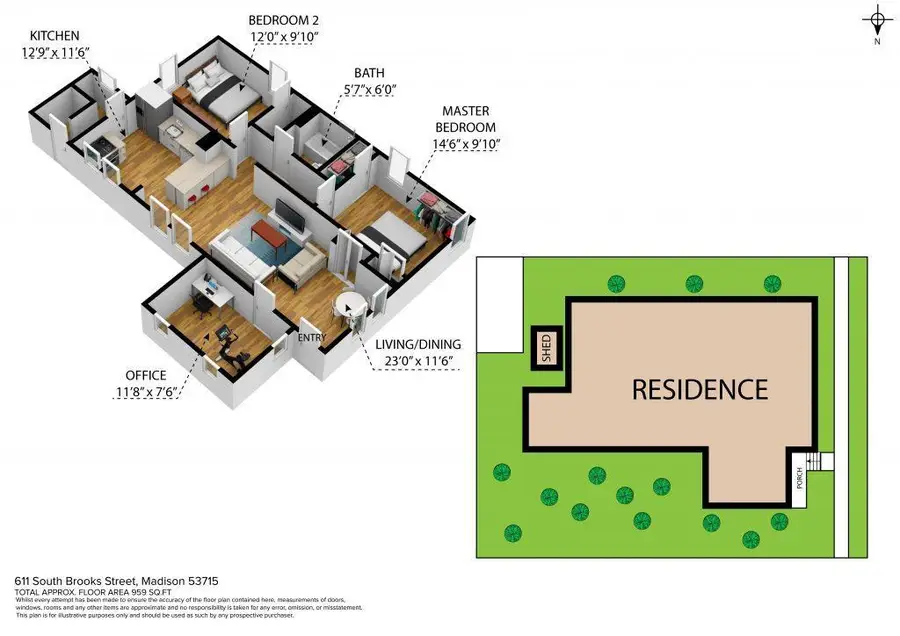 611 S Brooks Street, Madison, WI 53715 - #3