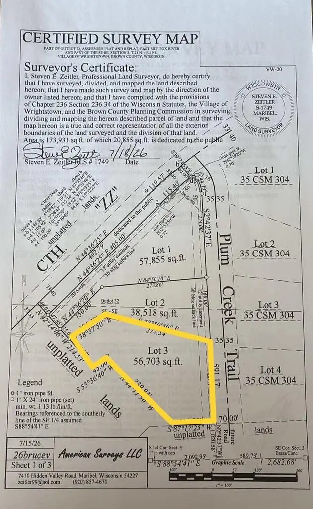 PLUM CREEK TRAIL, Wrightstown, WI 54180 - #3